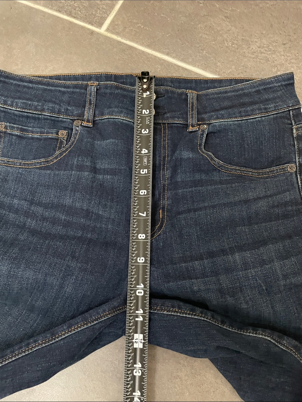 American Eagle Super Stretch Hi Rise Artist Flare Jeans size 12 Long - Picture 4 of 9